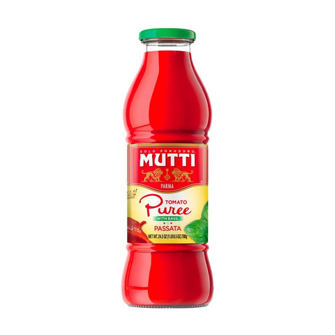 Mutti, Passata Tomato Puree (With Basil) 24.5 oz (700 g)