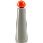 Lund London Skittle Water Bottle Light Grey & Coral 25 fl oz (750 ml)