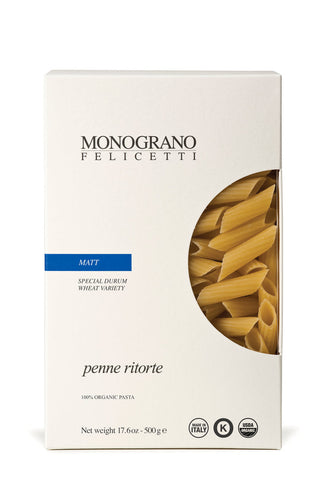 Monograno Felicetti Organic Matt Penne Ritorte Ancient Wheat Variety 16.6oz (500 g)