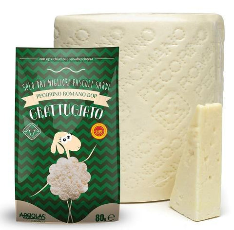 Argiolas, Pecorino Romano DOP Grattugiato Cheese Grated in Bag  2.82  oz (80 g)