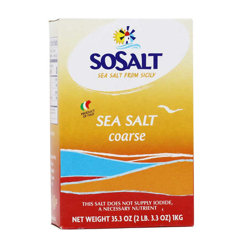 SoSalt Sea Salt from Sicily Coarse 1 kg