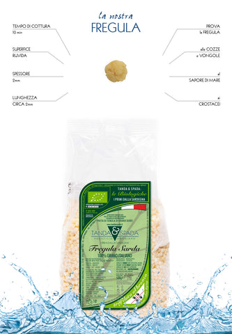 Tanda e Spada Fregola Sarda Durum Wheat Semolina Pasta 1.1 lb (500 g)