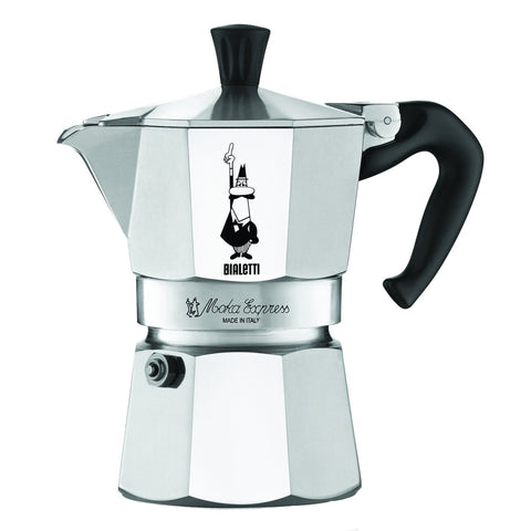 Bialetti Moka Stovetop Espresso Coffe Maker Pot 3 cups 4.4 fl oz* (130 ml*)