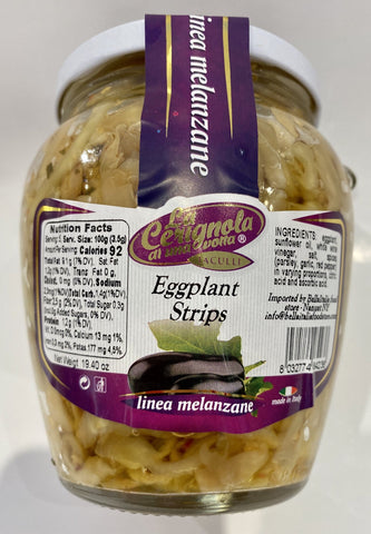 La Cerignola, Eggplant Strips 19.4 oz (550 g)