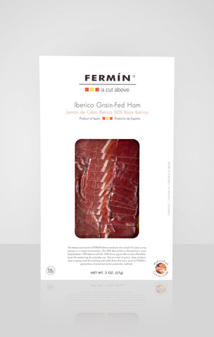 Fermin, Iberico Grain-Fed Ham Jamón de Cebo Ibérico 50 % Raza Ibérica Pre-Sliced 2 oz (57 g)