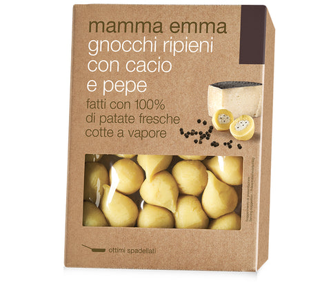 Mamma Emma Potato Gnocchi Stuffed with Pecorino Cheese and Black Pepper 12.4 oz (350g)