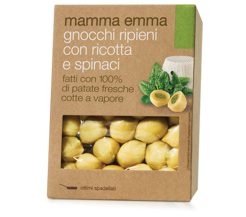 Mamma Emma Potato Gnocchi Stuffed with Ricotta and Spinach 12.4 oz (350g)