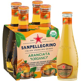 San Pellegrino, Aranciata Organic 4 x 6.75 fl oz (200 ml)