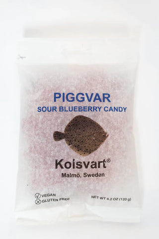 Kolsvart Torsken Sour Blueberry Candy Fish 4.25 oz (125 g)