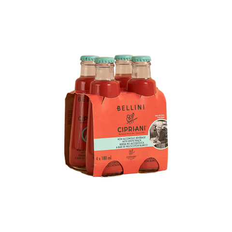 Cipriani Bellini, Non-alcoholic Beverage 4 pack 6.09 fl oz (180 ml)