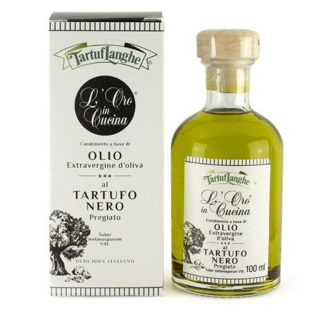 TartuFlanghe, Black Truffle Extra Virgin Olive Oil 3.4 fl oz (100 ml)