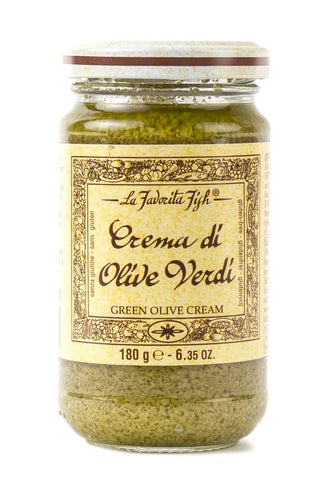 La Favorita, Crema di Olive Verdi Green Olive Cream 6.35 oz (180 g)