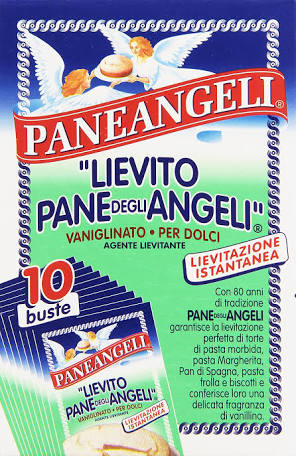 Paneangeli Lievito Vanigliato Per Dolci Vanilla Yeast For Sweets 10 x 0.56 oz (10 x 16 g)