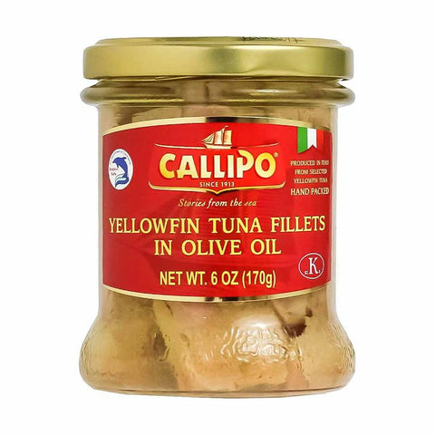 Callipo Yellowfin Tuna Fillets in Olive Oil 6 oz (170 g)